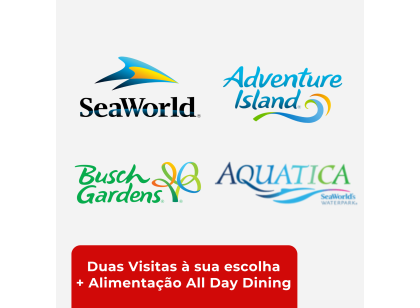 SeaWorld Parks (2 visitas) + Plano de Refeição grátis!